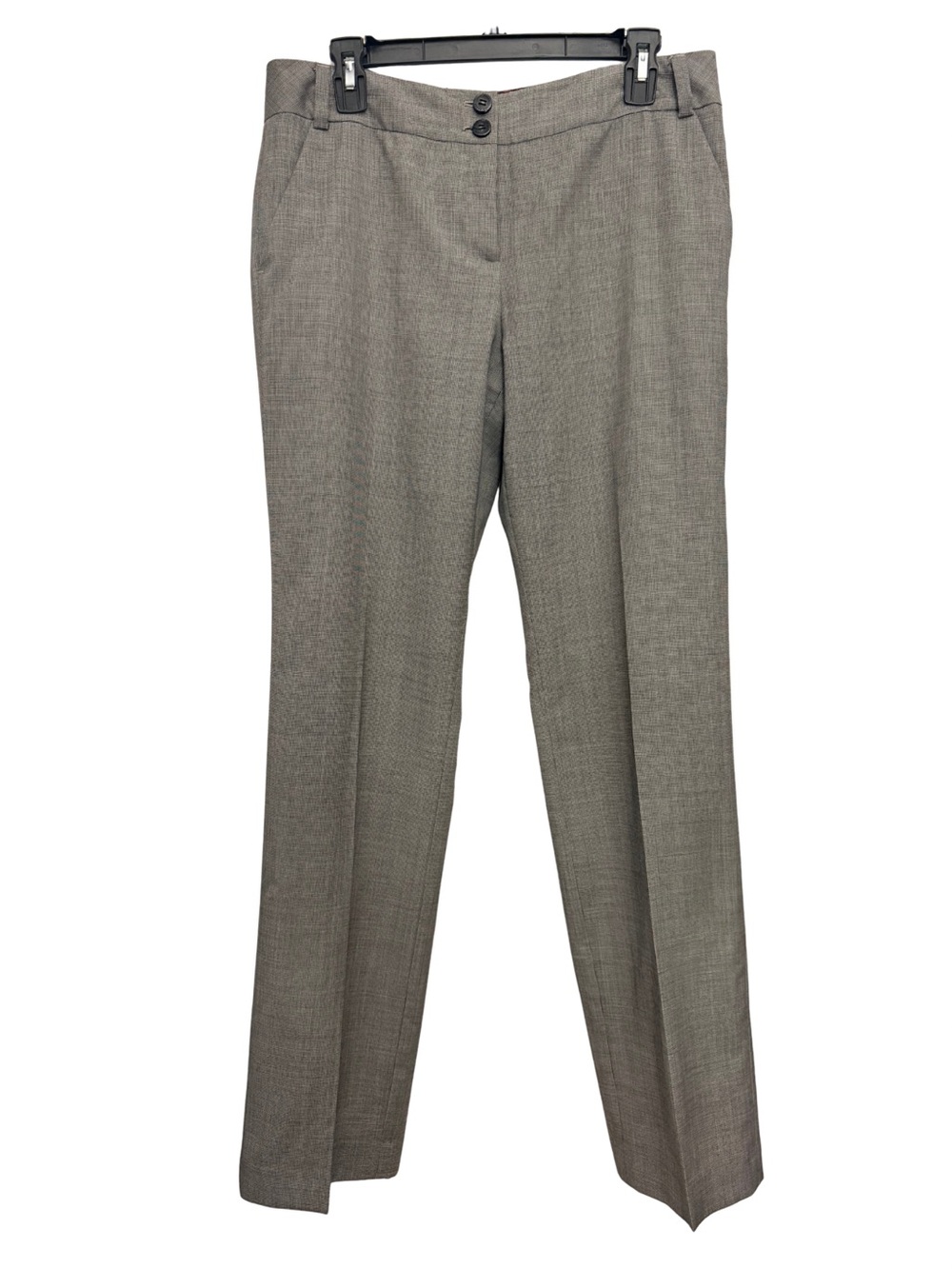 Ted Baker Micro Houndstooth Wool Dress Pants Size 3 Medium Straight Leg Mid Rise